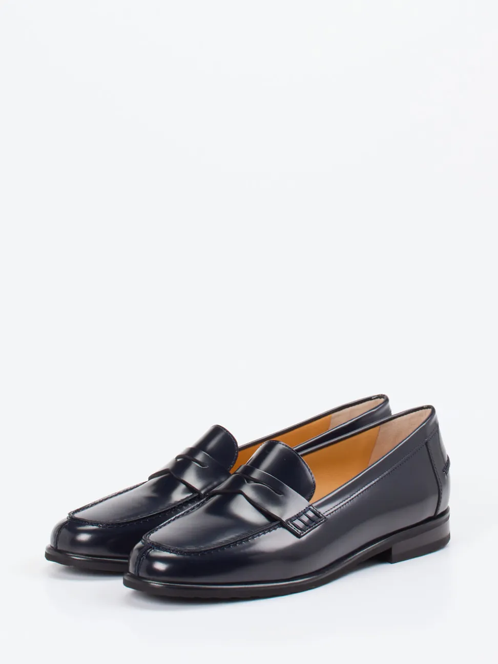 Truman's – Penny Loafer aus Lammleder in Tintenblau