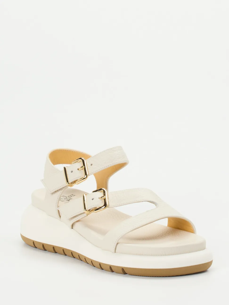 Truman's – Plateau-Sandalen aus Hirschleder creme