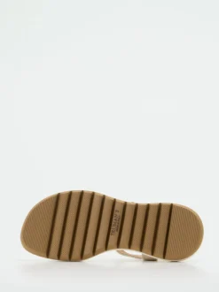 Truman's – Plateau-Sandalen aus Hirschleder creme