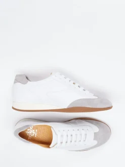 Truman's – Retro-Sneaker aus Hirschleder Weiß