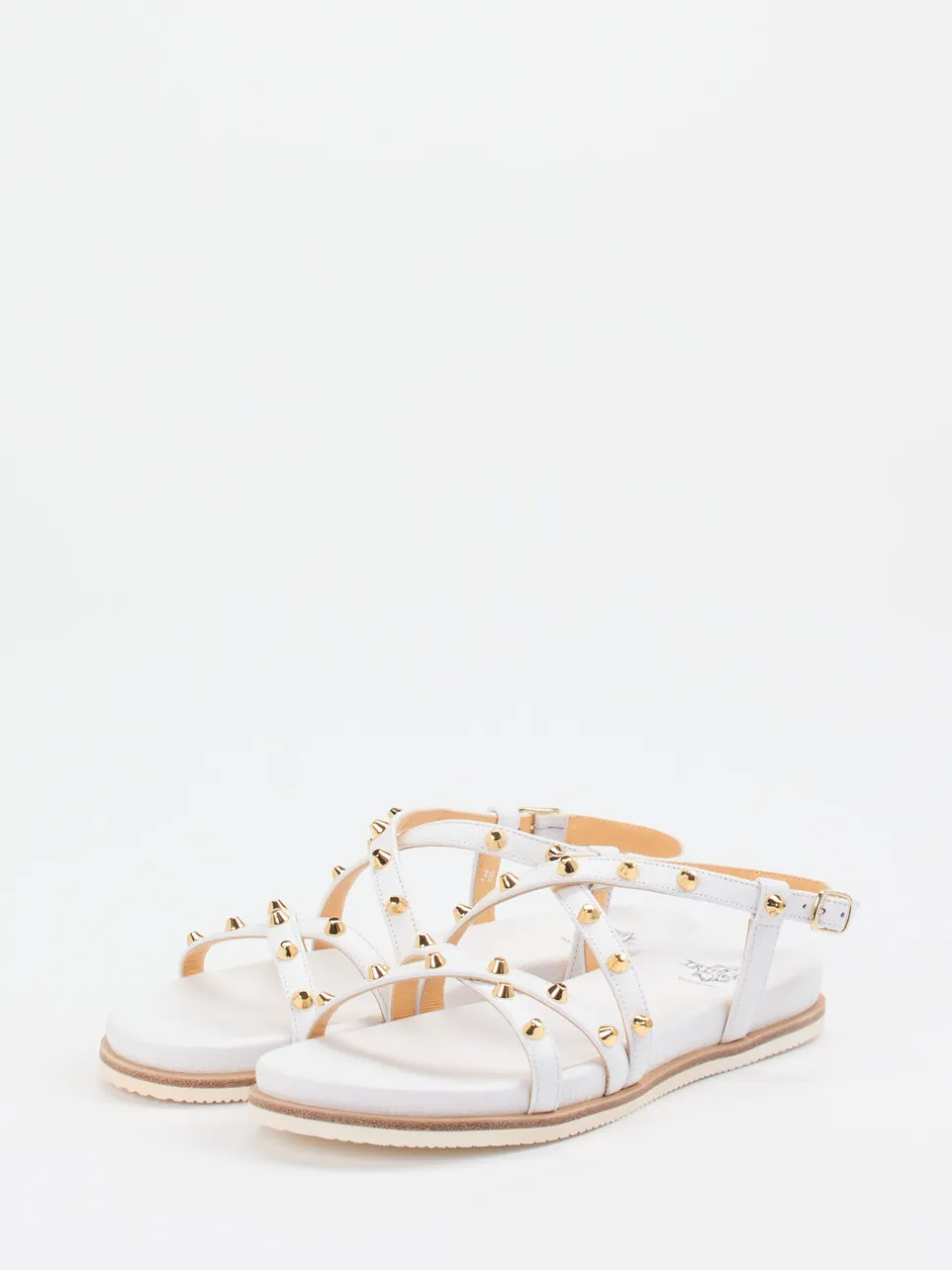 Truman's – Riemchensandalen aus Leder Weiß