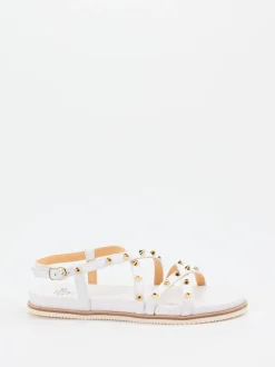 Truman's – Riemchensandalen aus Leder Weiß