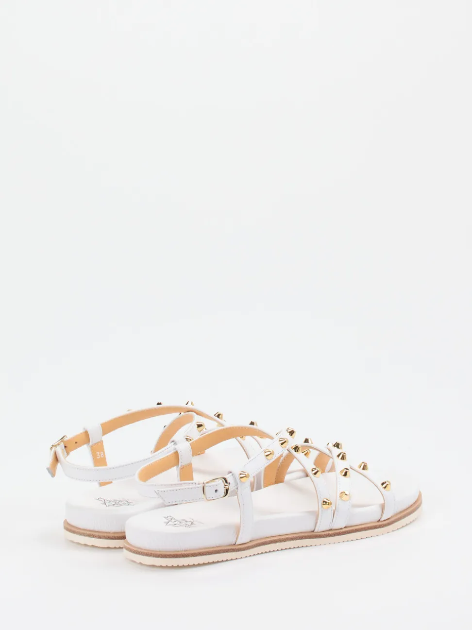 Truman's – Riemchensandalen aus Leder Weiß