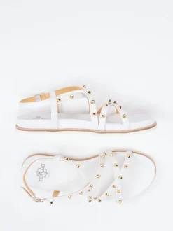 Truman's – Riemchensandalen aus Leder Weiß