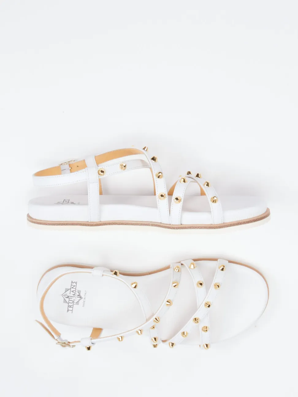 Truman's – Riemchensandalen aus Leder Weiß