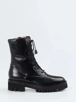 Truman's – Schnürboots aus Kalbleder Schwarz