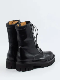 Truman's – Schnürboots aus Kalbleder Schwarz