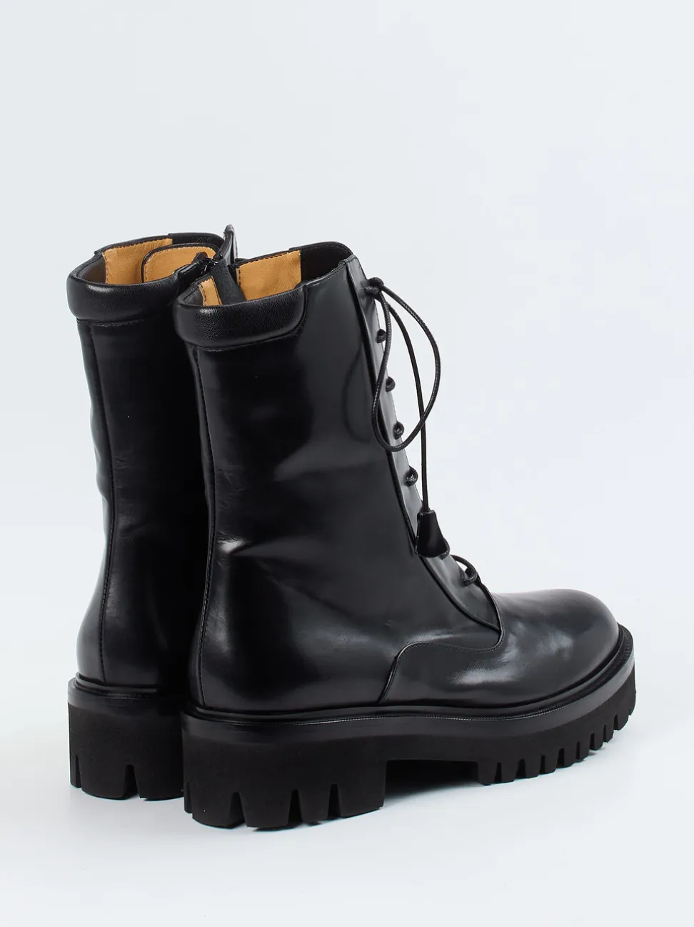 Truman's – Schnürboots aus Kalbleder Schwarz