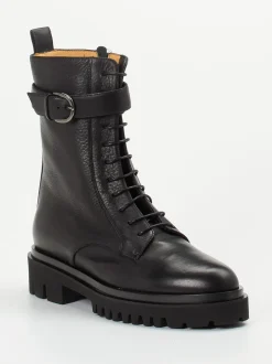 Truman's – Schnürboots aus Kalbleder Schwarz