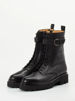 Truman's – Schnürboots aus Kalbleder Schwarz