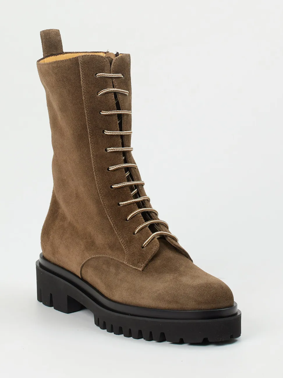Truman's – Schnürboots aus Veloursleder braun