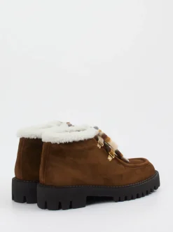 Truman's – Schnürboots aus Veloursleder braun
