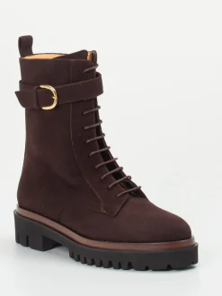 Truman's – Schnürboots aus Veloursleder dunkelbraun