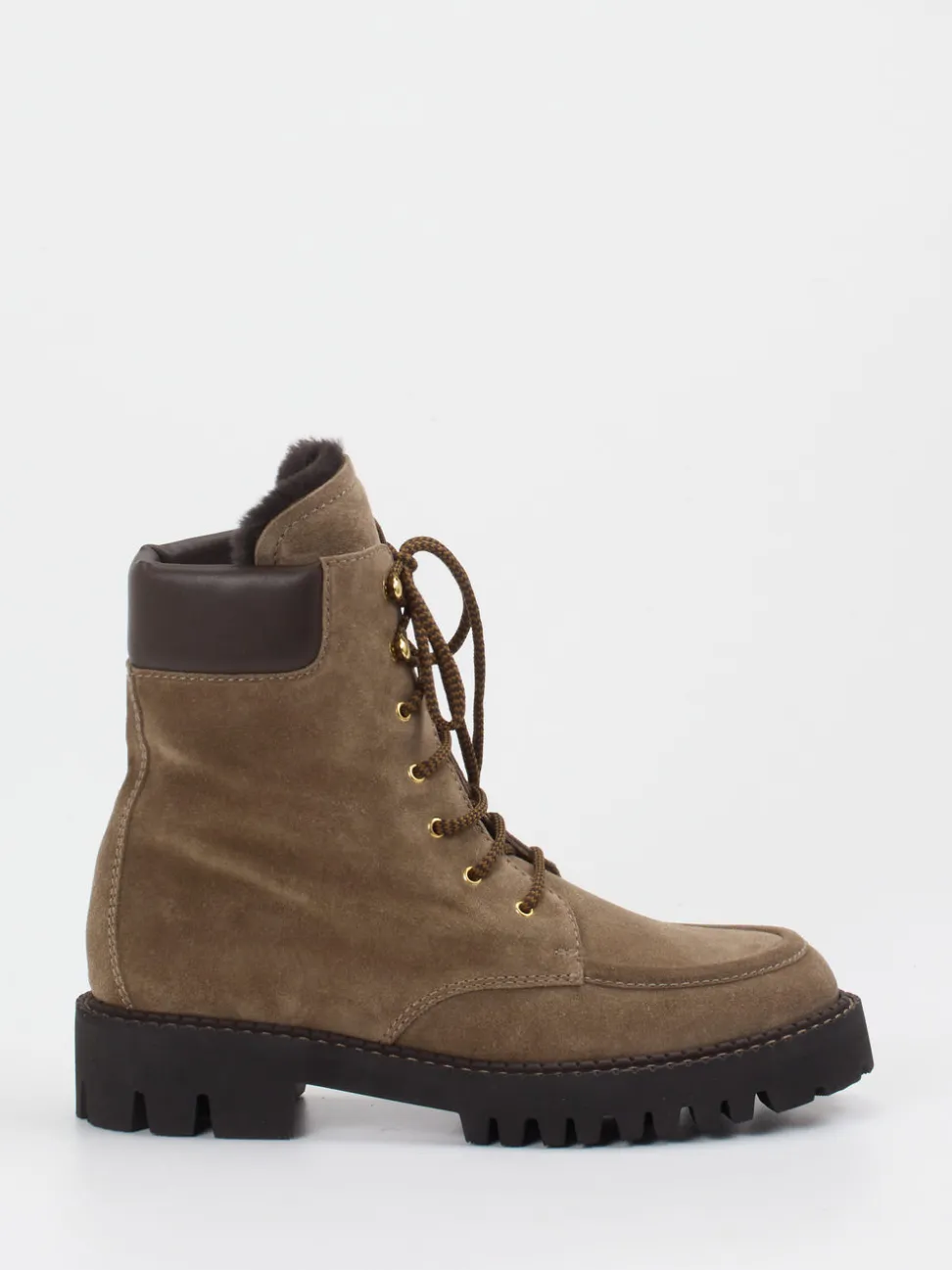 Truman's – Schnürboots aus Veloursleder in Braun