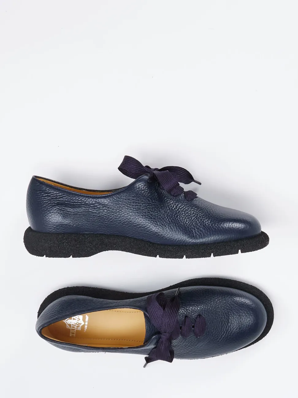 Truman's – Schnürschuh aus Elchleder Dunkelblau