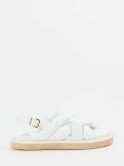 Truman's – Slingback-Sandalen aus Hirschleder weiß