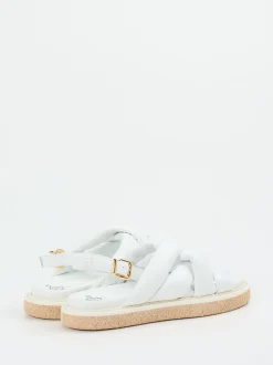 Truman's – Slingback-Sandalen aus Hirschleder weiß