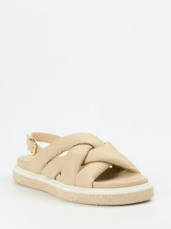 Truman's – Slingback-Sandale aus Hirschleder beige