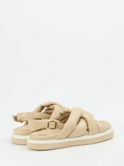 Truman's – Slingback-Sandale aus Hirschleder beige