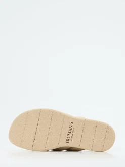 Truman's – Slingback-Sandale aus Hirschleder beige