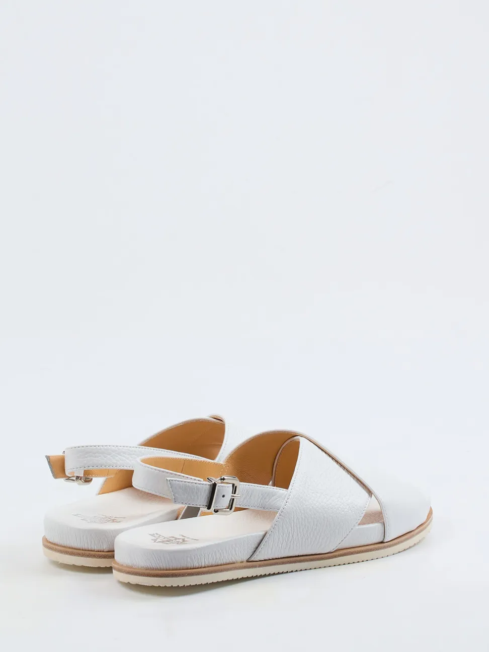 Truman's – Slingback-Sandale aus Hirschleder Offwhite