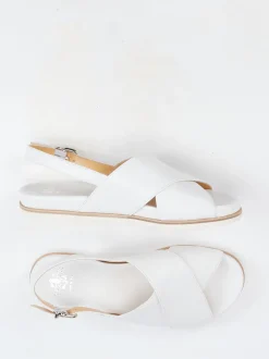 Truman's – Slingback-Sandale aus Hirschleder Offwhite