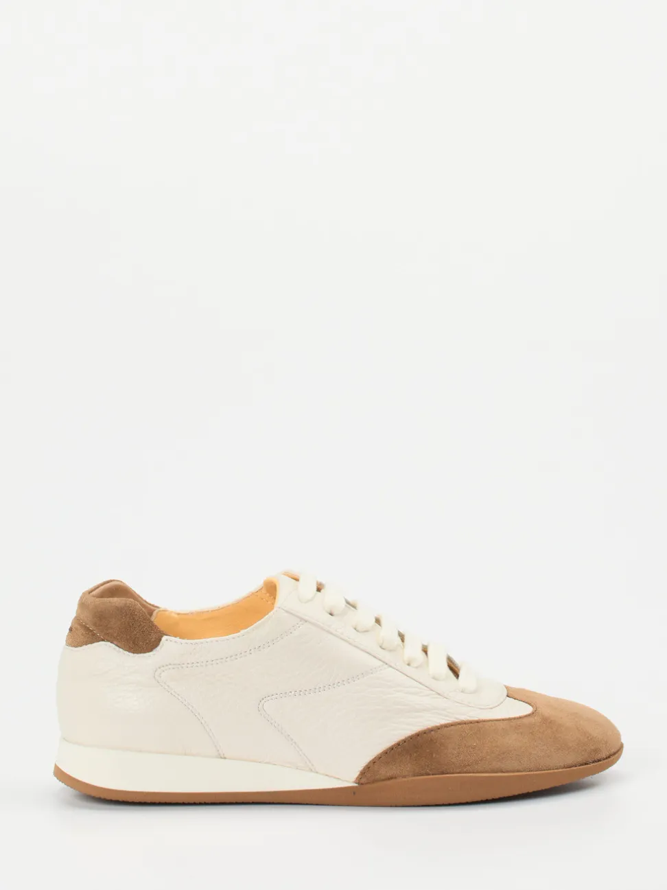 Truman's – Sneaker aus Hirschleder cremeweiß