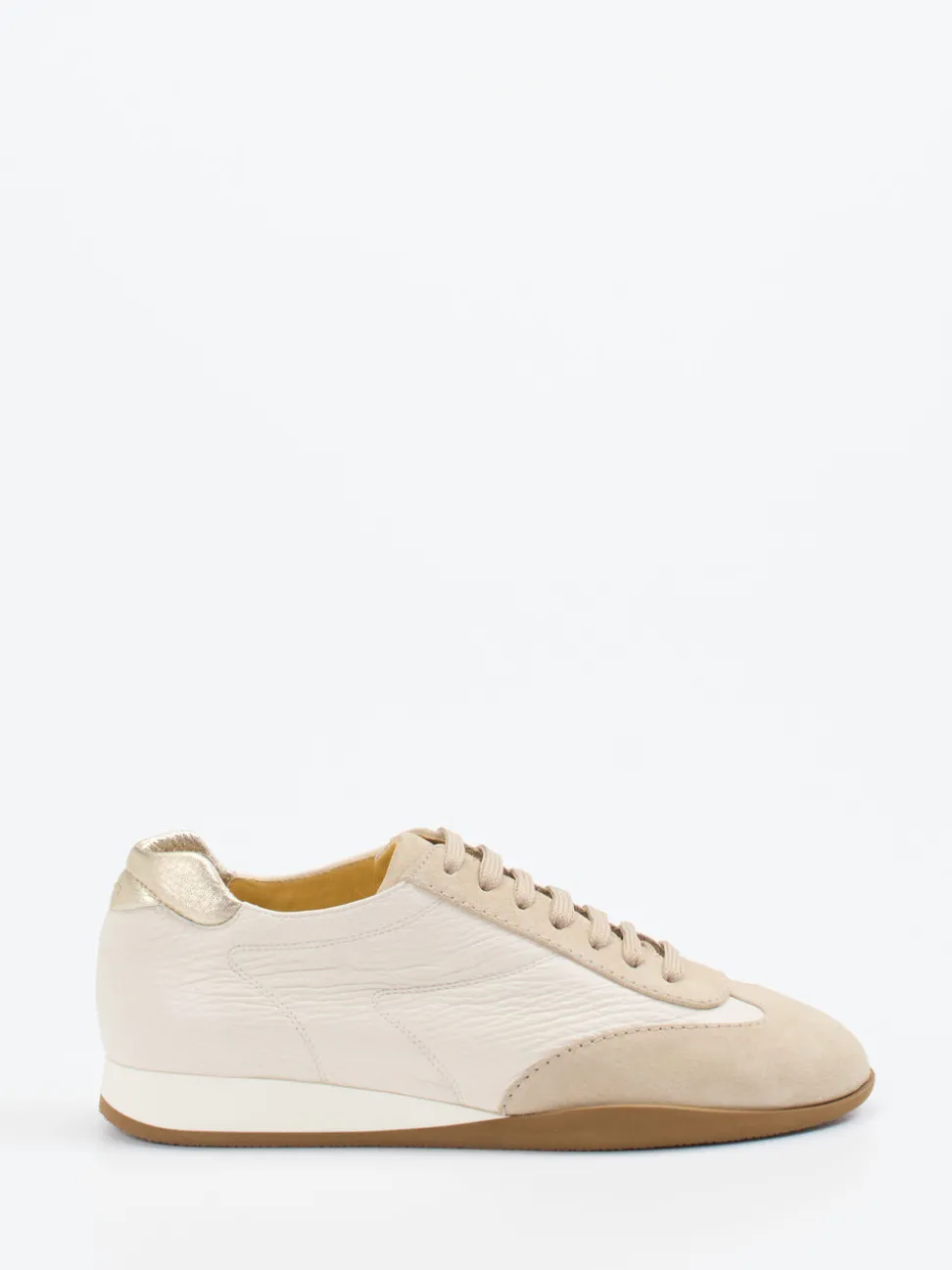 Truman's – Sneaker aus Veloursleder und Glattleder Beige