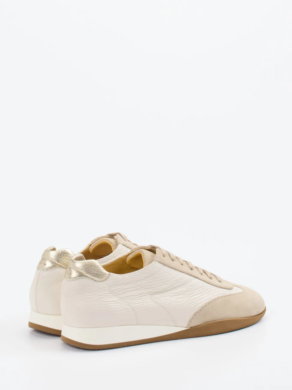 Truman's – Sneaker aus Veloursleder und Glattleder Beige