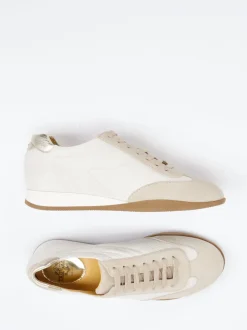 Truman's – Sneaker aus Veloursleder und Glattleder Beige