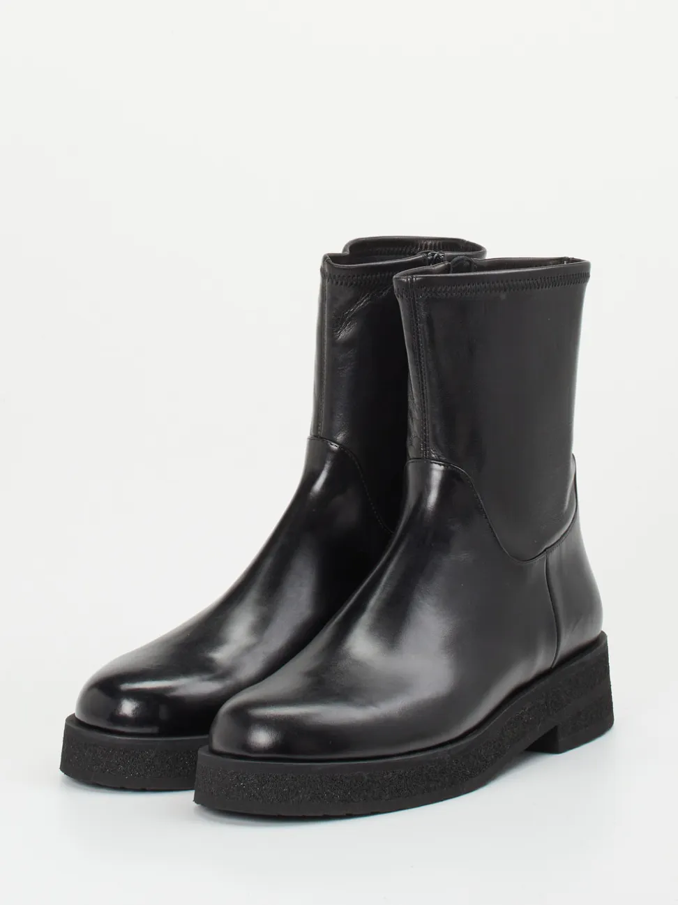 Truman's – Stiefelette aus Glattleder schwarz