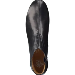 Truman's – Stiefelette aus glänzendem Lammleder schwarz