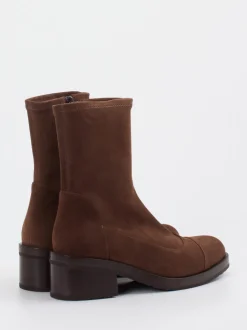 Truman's – Stiefelette aus Veloursleder Braun