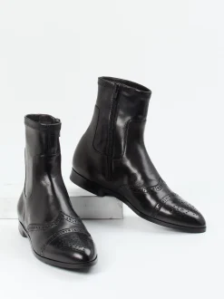 Truman's – Stiefelette aus Lammleder schwarz