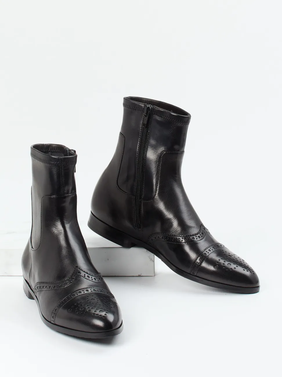 Truman's – Stiefelette aus Lammleder schwarz