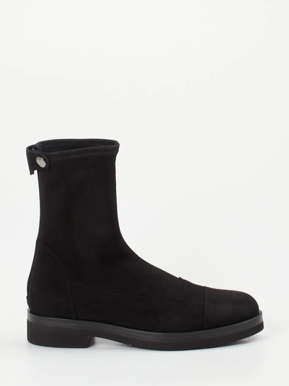Truman's – Stiefelette aus Veloursleder schwarz