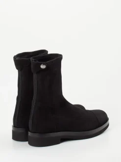 Truman's – Stiefelette aus Veloursleder schwarz