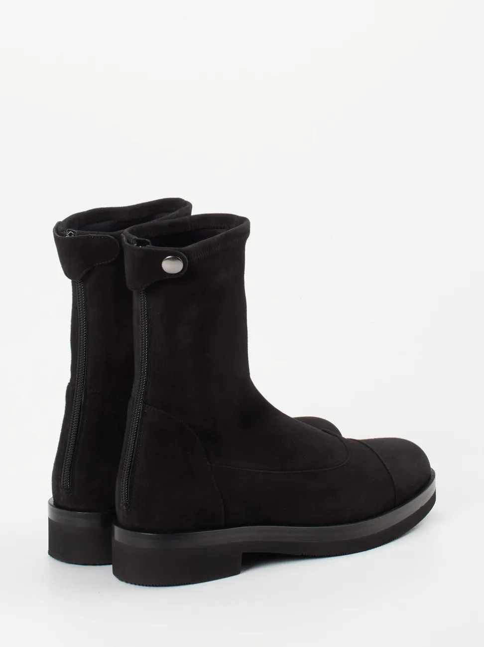 Truman's – Stiefelette aus Veloursleder schwarz