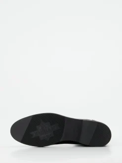 Truman's – Stiefelette aus Veloursleder schwarz
