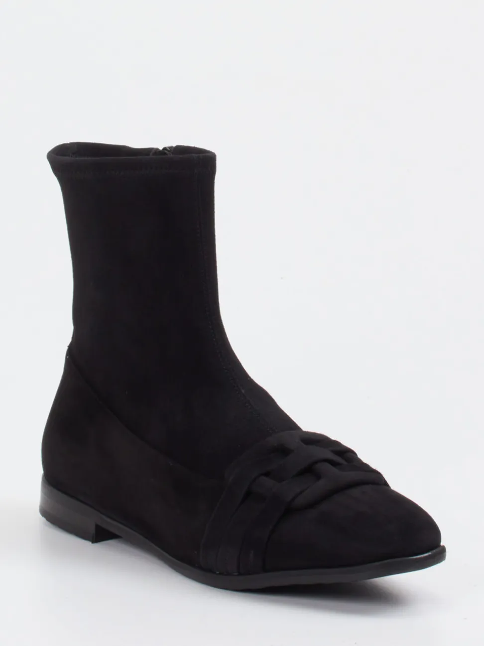 Truman's – Stiefeletten aus Veloursleder schwarz
