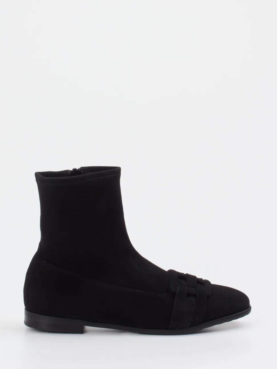 Truman's – Stiefeletten aus Veloursleder schwarz