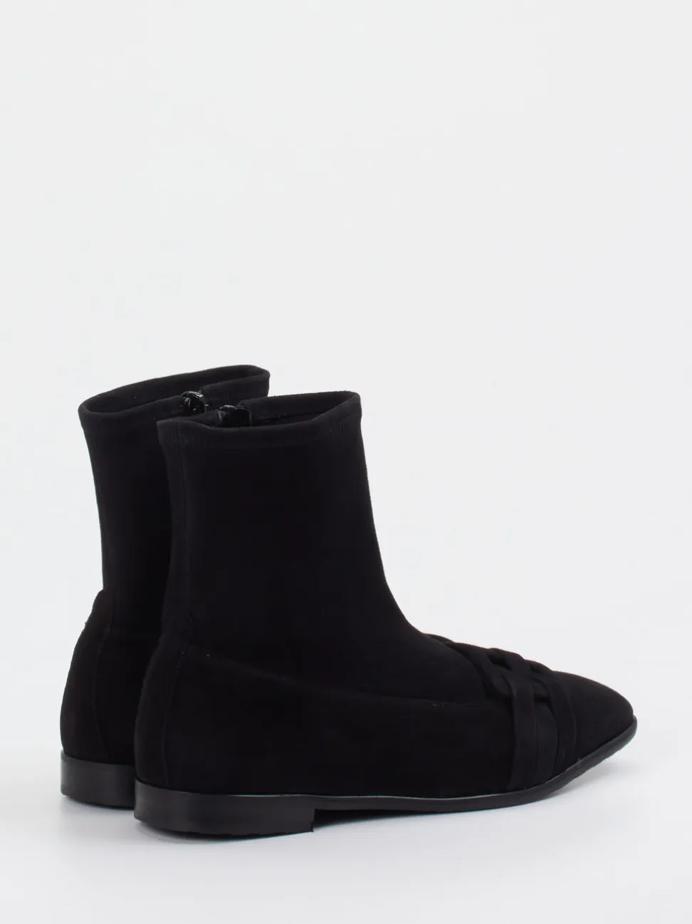 Truman's – Stiefeletten aus Veloursleder schwarz