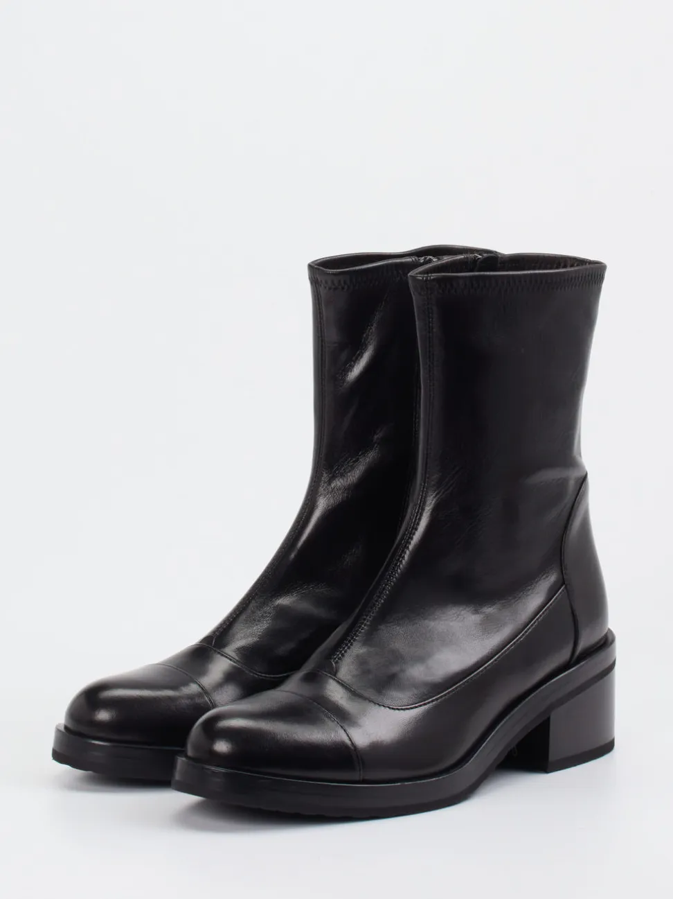Truman's – Stiefeletten aus Veloursleder Schwarz