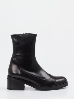 Truman's – Stiefeletten aus Veloursleder Schwarz