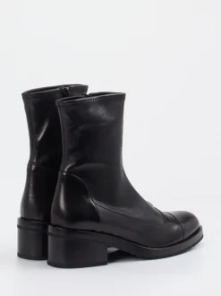 Truman's – Stiefeletten aus Veloursleder Schwarz