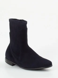 Truman's – Stiefeletten aus Veloursleder Dunkelblau