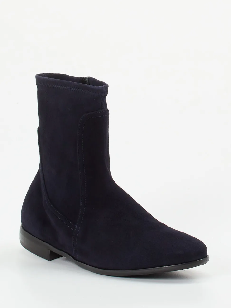 Truman's – Stiefeletten aus Veloursleder Dunkelblau