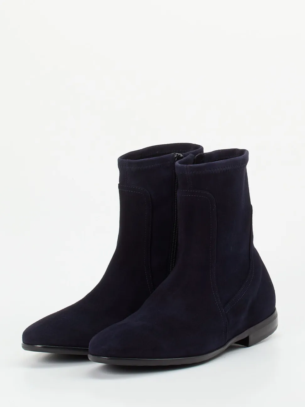 Truman's – Stiefeletten aus Veloursleder Dunkelblau