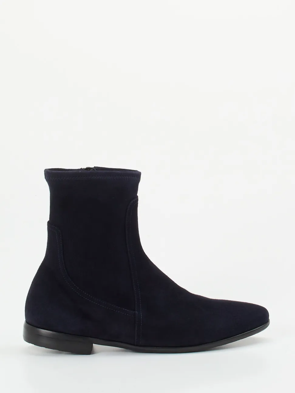 Truman's – Stiefeletten aus Veloursleder Dunkelblau