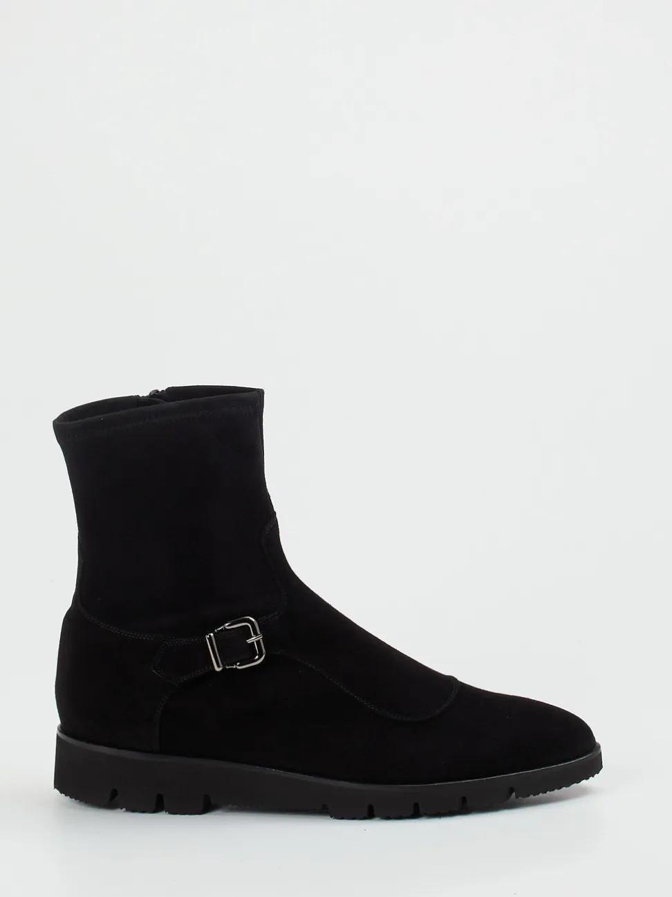 Truman's – Stiefeletten aus Veloursleder schwarz